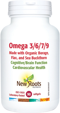 Tweet Gelijkwaardig Eigenlijk Omega 3/6/7/9 by New Roots Herbal | Made with Organic Borage, Flax, and Sea  Buckthorn Cognitive/Brain Function · Cardiovascular Health (90 softgels) |  Natural Health Products