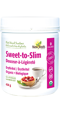 Sweet-to-Slim Erythritol by New Roots Herbal, Organic · Plant-Based  Sweetener · No Aftertaste 0 Calories · 100% Pure · Gluten-Free · non-GMO  (454 g)