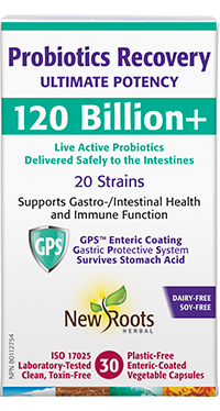 Probiotics Recovery<br><span style='font-size: .8em;'>Ultimate Potency · 120 Billion+</span>