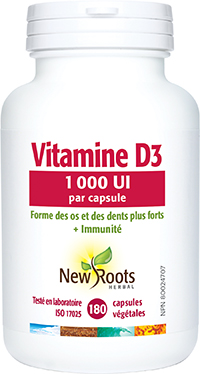 Vitamine D3 1 000 UI par capsule