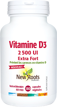 Vitamine D3 2 500 UI Extra Fort (Capsules)
