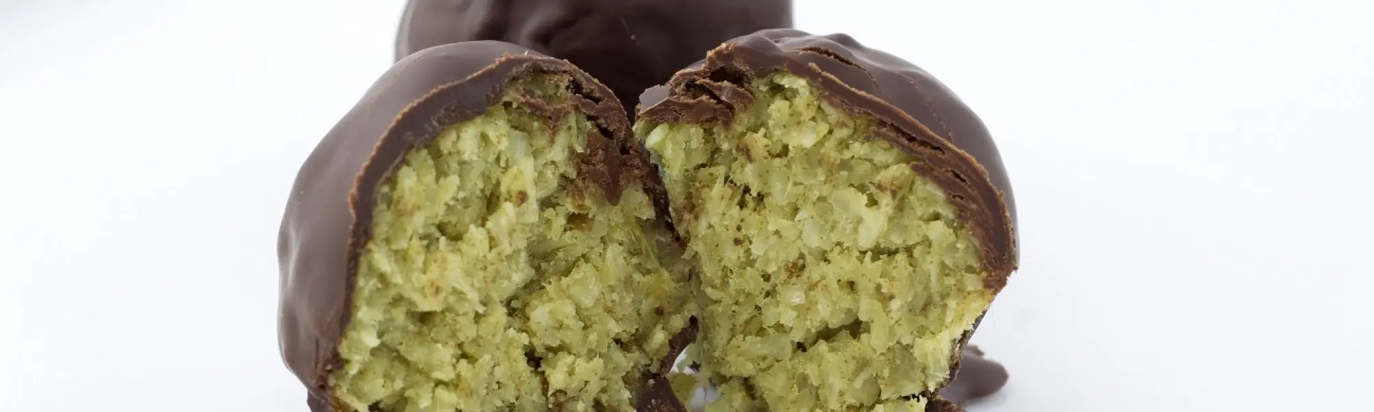 Truffes à la menthe et thé vert matcha