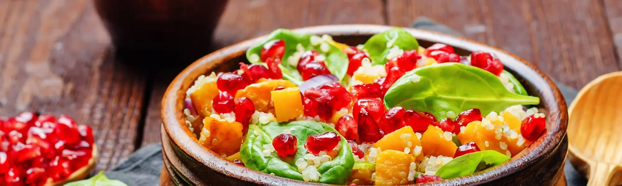 Salade d’épinards et de grenade