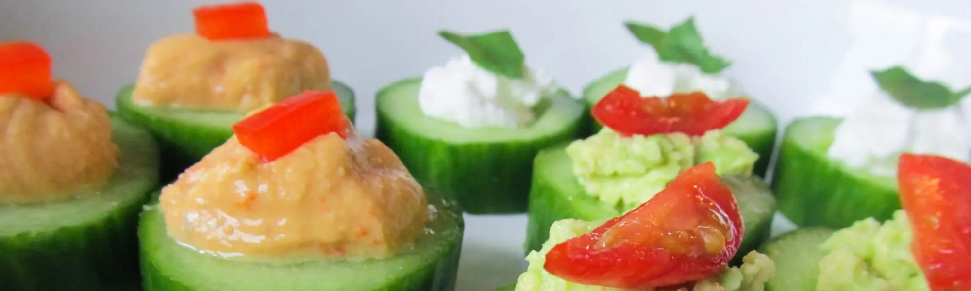 Canapés de concombre