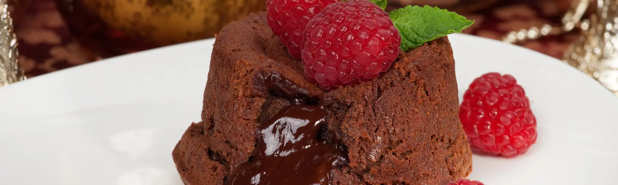 Gâteau cœur fondant au chocolat sans gluten