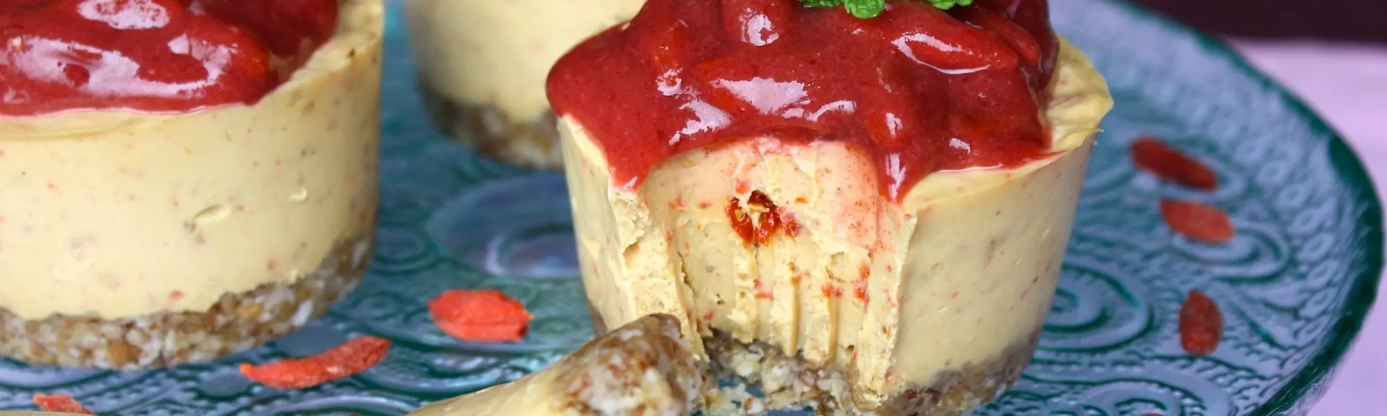 Minigâteaux au citron et baies de goji