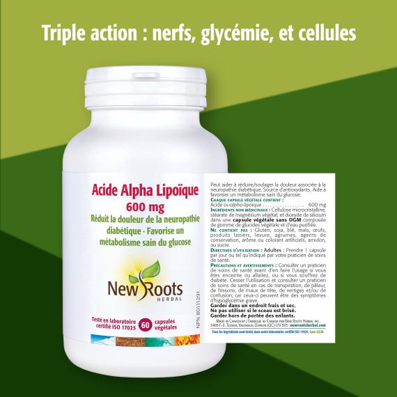 Acide Alpha Lipoïque 600 mg
