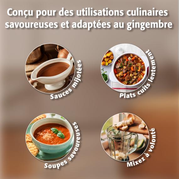 Protéine de Bouillon d’Os de Bœuf + Gingembre Fermenté Biologique