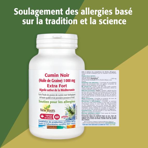 Cumin Noir (Huile de Graine) 1 000 mg Extra Fort