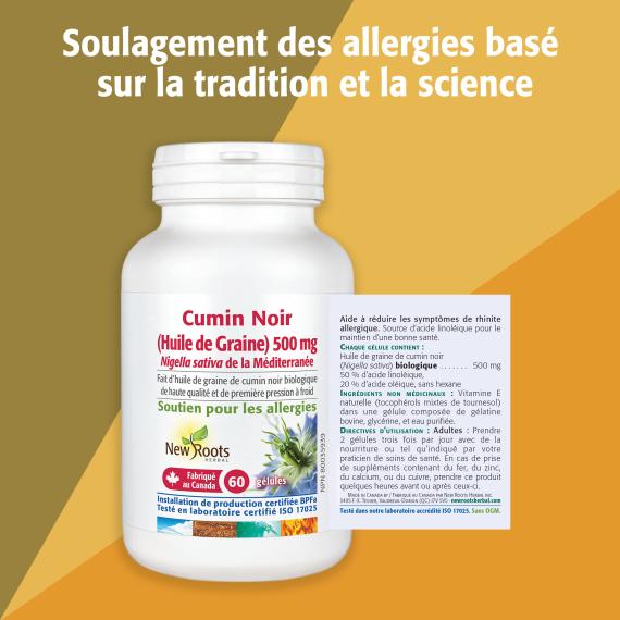 Cumin Noir (Huile de Graine) 500 mg