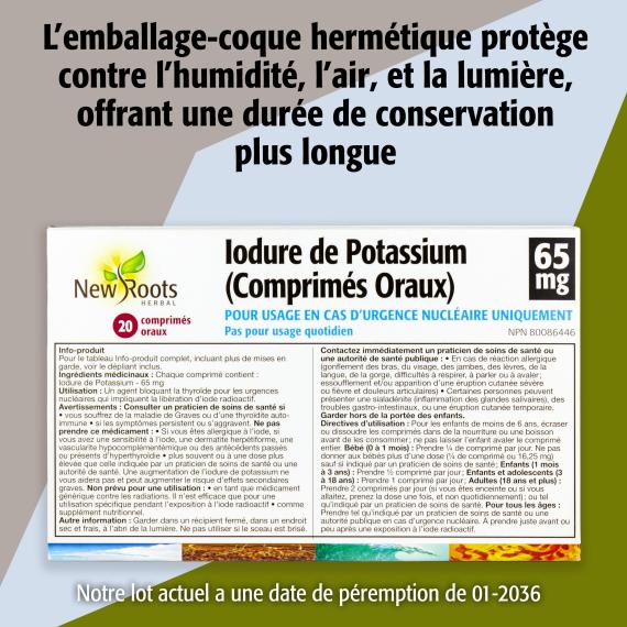 Iodure de Potassium 65 mg