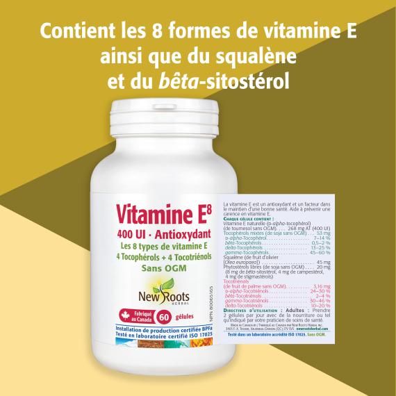 Vitamine E⁸ · 400 UI