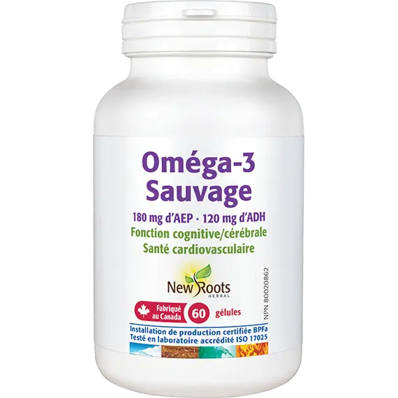 Oméga-3 Sauvage 180 mg d’AEP · 120 mg d’ADH