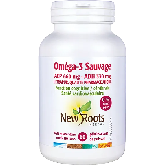 Oméga-3 Sauvage AEP 660 mg ADH 330 mg