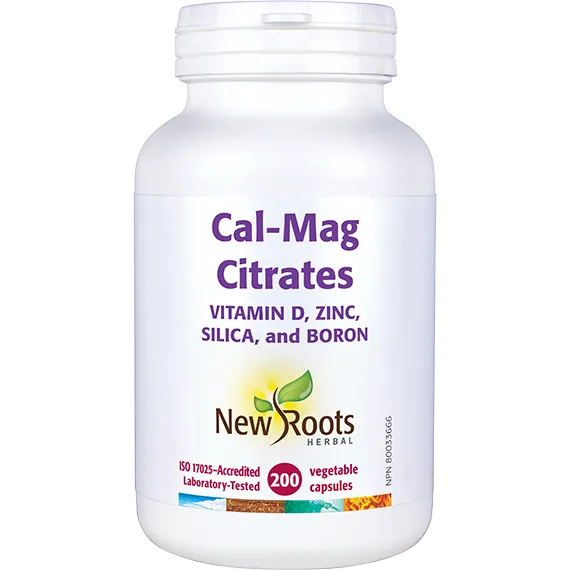 Cal-Mag Citrates Vitamin D, Zinc, Silica, and Boron
