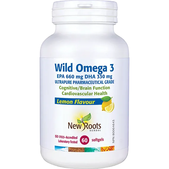 Wild Omega 3 EPA 660 mg DHA 330 mg Lemon Flavour