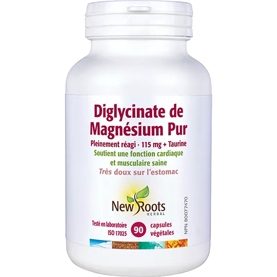 Diglycinate de Magnésium Pur 115 mg + Taurine