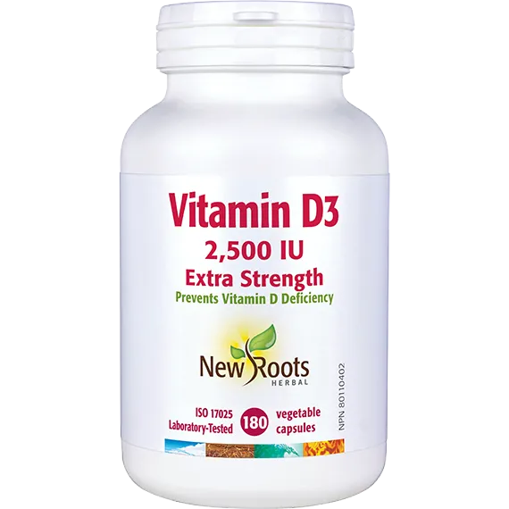 Vitamin D3 2,500 IU Extra Strength (Capsules)