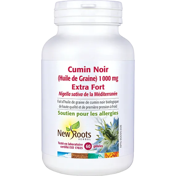 Cumin Noir (Huile de Graine) 1?000 mg Extra Fort
